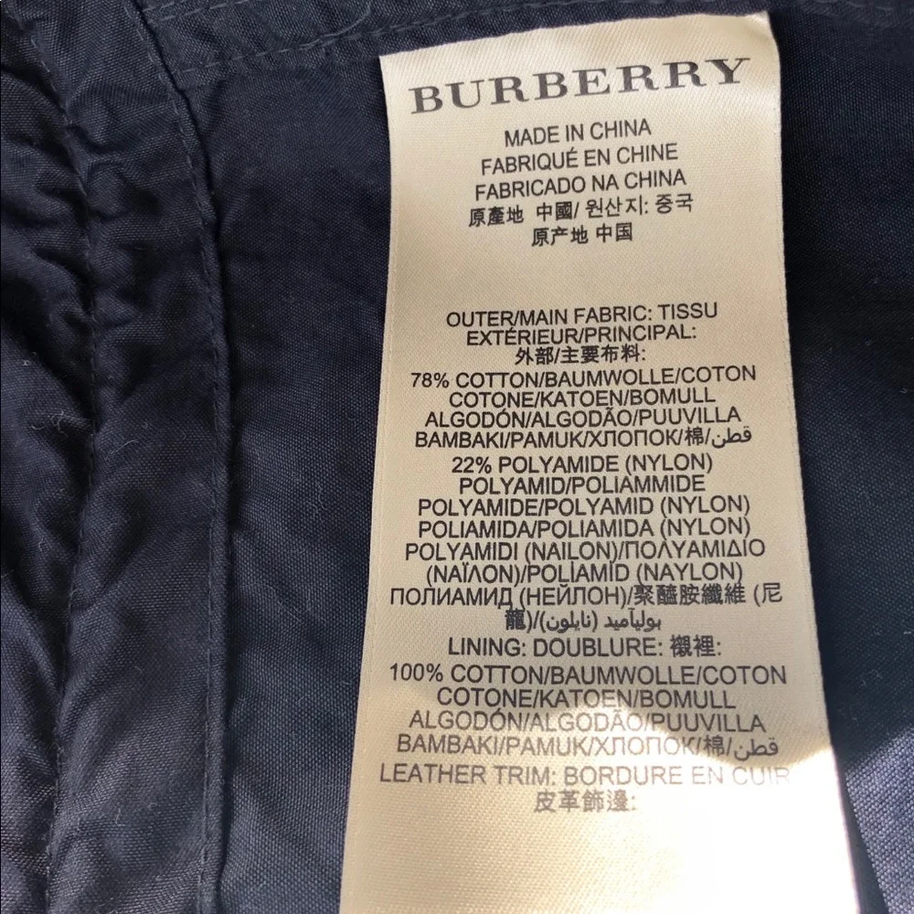 Burberry Navy Blue Hooded Trench Coat - Picture 5 of 8
